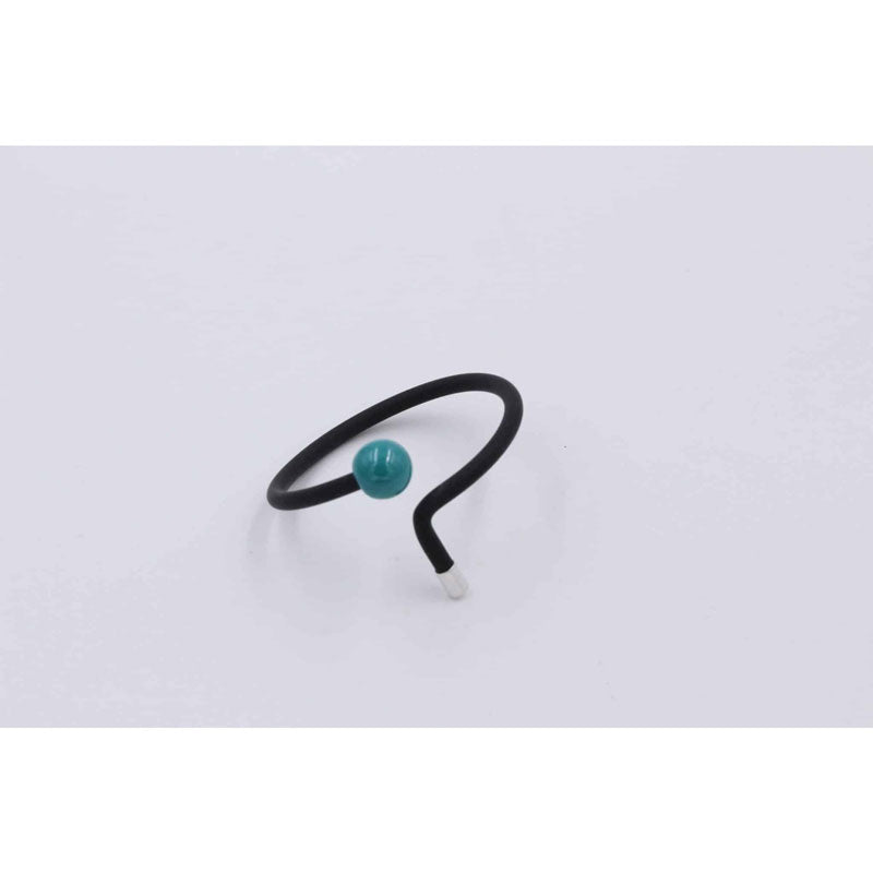 Twist Ceramic Bracelet, Turquoise