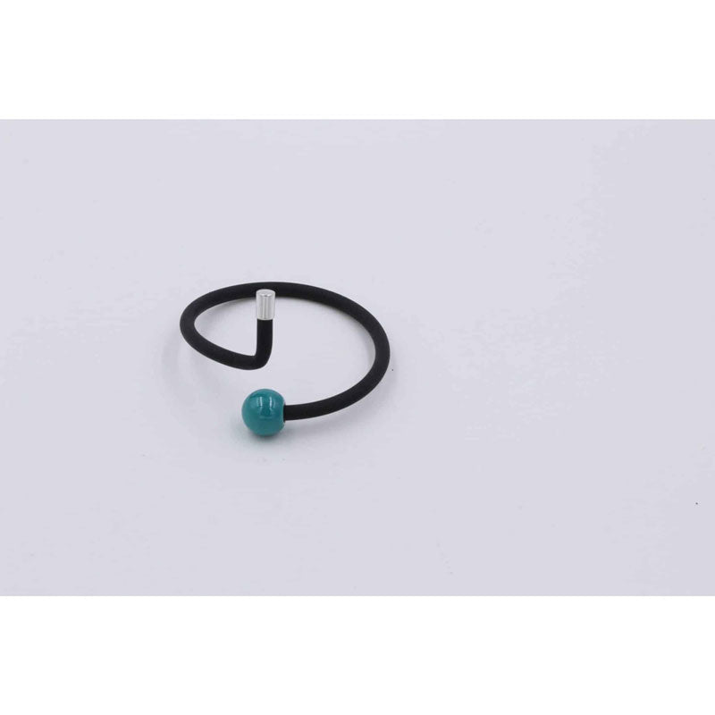 Twist Ceramic Bracelet, Turquoise