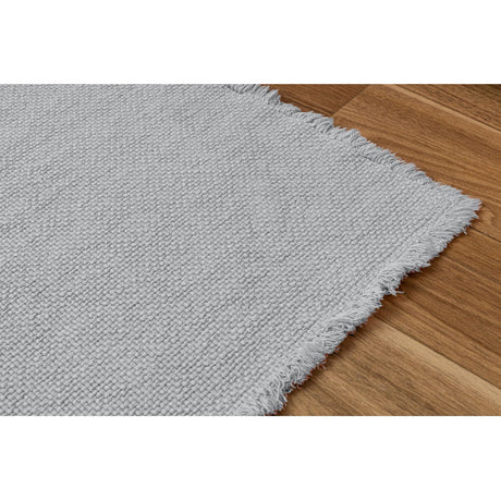 Pearl Grey Cotton Boho Carpet - Zouf.biz