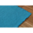 Duck Egg Blue Cotton Boho Carpet - Zouf.biz