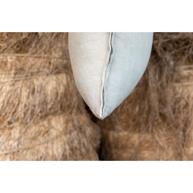 Pure Washed Linen Cushion Cover, Two-Tone Clay