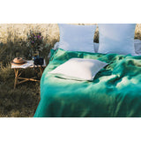 Pure Washed Linen Cushion Cover, Two-Tone Cream White