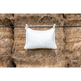 Pure Washed Linen Cushion Cover, Two-Tone Cream White