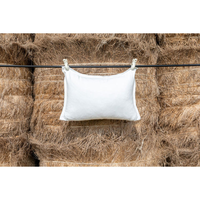 Pure Washed Linen Cushion Cover, Two-Tone Cream White