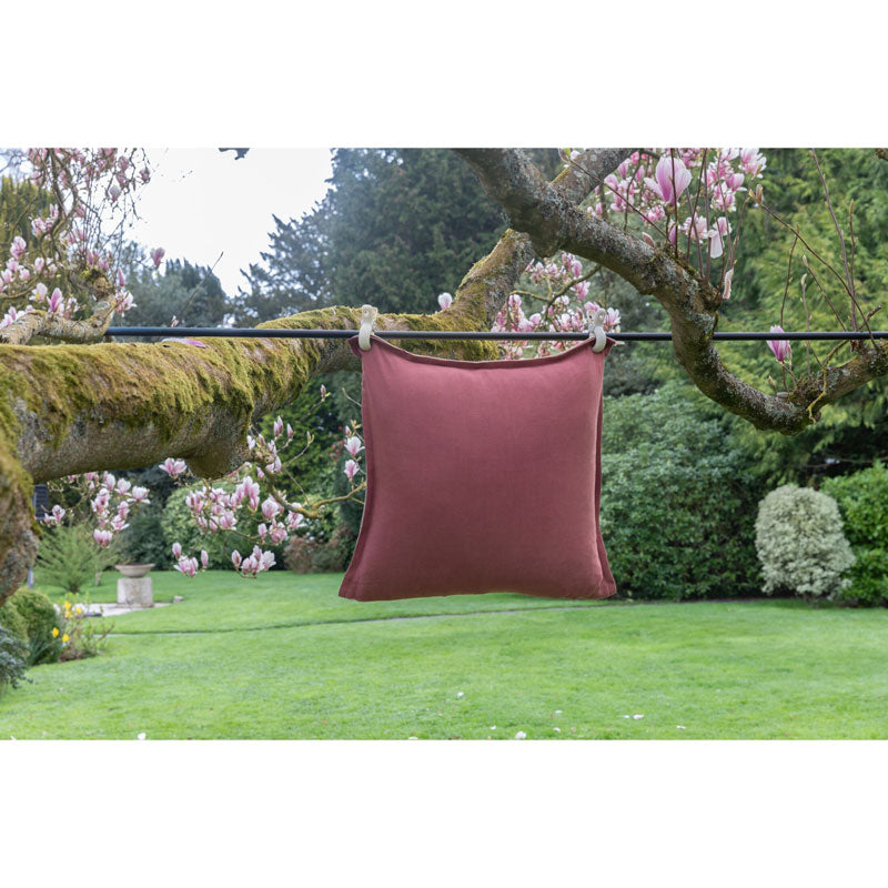 Pure Washed Linen Cushion Cover, Two-Tone Dusty Pink
