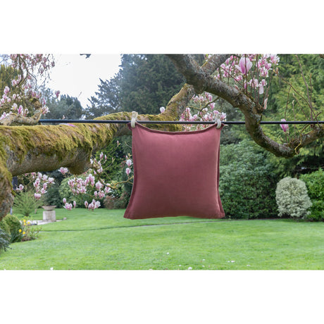 Pure Washed Linen Cushion Cover, Two-Tone Dusty Pink