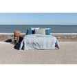 Pure Washed Linen Cushion Cover, Two-Tone Lichen Green