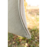 Pure Washed Linen Cushion Cover, Two-Tone Lichen Green