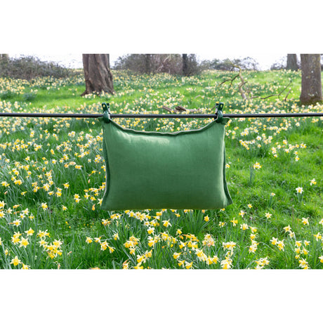 Pure Washed Linen Cushion Cover, Two-Tone Moss Green