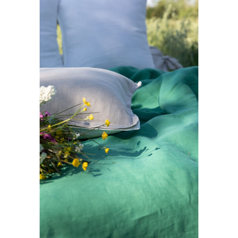 Pure Washed Linen Cushion Cover, Two-Tone Twine