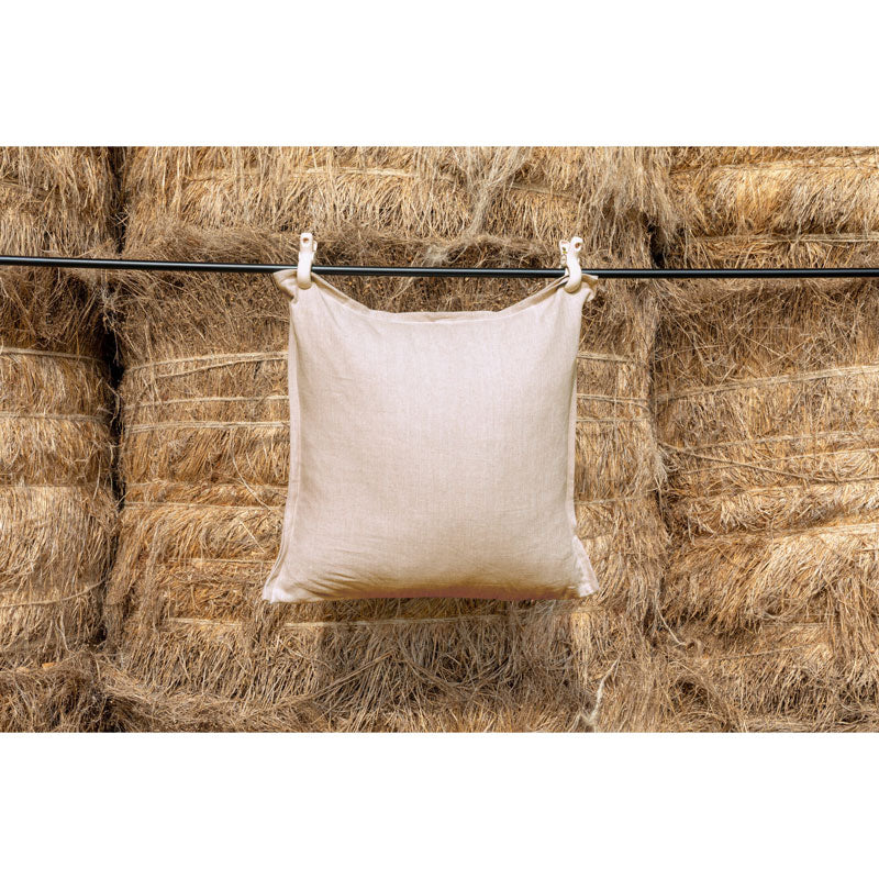 Pure Washed Linen Cushion Cover, Two-Tone Twine