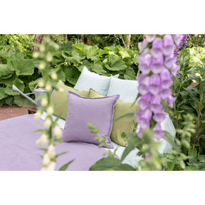 Pure Washed Linen Cushion Cover, Two-Tone Violet