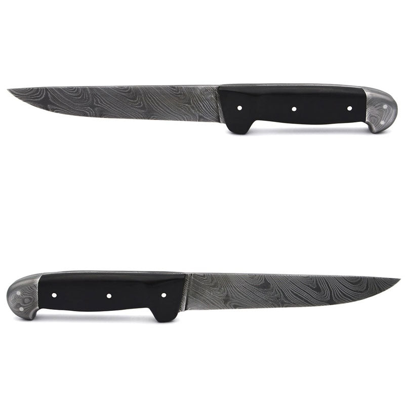 Forged in premium damascus carbon steel and handcrafted by master artisans in the French village of Laguiole, this kitchen knife combines exceptional edge retention with refined blade geometry for precise slicing, dicing, and fine cuts!