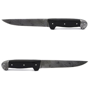 Forged in premium damascus carbon steel and handcrafted by master artisans in the French village of Laguiole, this kitchen knife combines exceptional edge retention with refined blade geometry for precise slicing, dicing, and fine cuts!