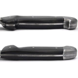 Laguiole Kitchen Knife with Ebony Handle and Star Damascus Steel Blade