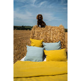 Pure Washed Linen Duvet Cover, Amber Yellow
