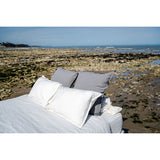 Pure Washed Linen Duvet Cover, Chalk White