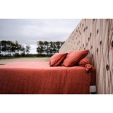 Pure Washed Linen Duvet Cover, Fig Red