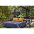 Pure Washed Linen Duvet Cover, Flint Grey