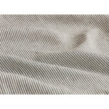 Pure Washed Linen Duvet Cover, Flint Stripe