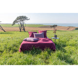 Pure Washed Linen Duvet Cover, Garnet Red