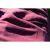 Pure Washed Linen Duvet Cover, Garnet Red
