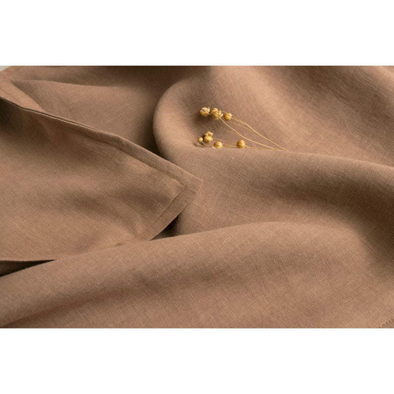 Pure Washed Linen Duvet Cover, Hazelnut