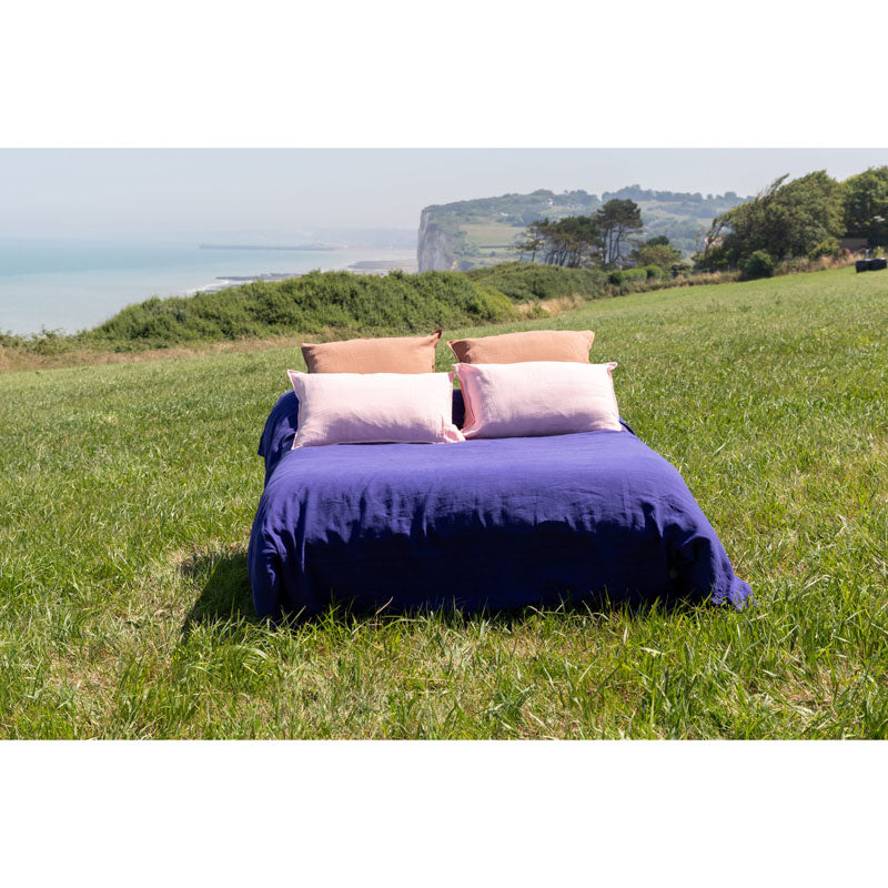 Pure Washed Linen Duvet Cover, Indigo