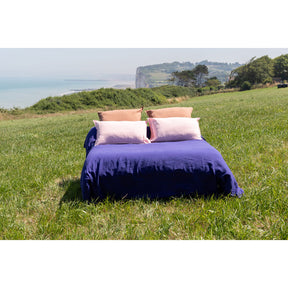 Pure Washed Linen Duvet Cover, Indigo