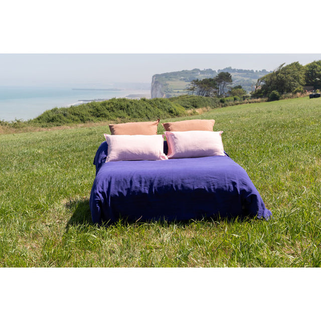 Pure Washed Linen Duvet Cover, Indigo