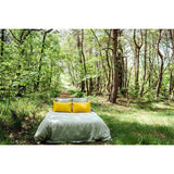 Pure Washed Linen Duvet Cover, Linden Green