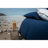Pure Washed Linen Duvet Cover, Midnight Blue