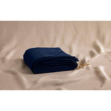Pure Washed Linen Duvet Cover, Midnight Blue