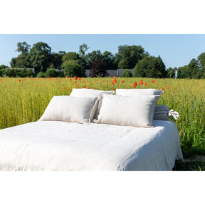 Pure Washed Linen Duvet Cover, Natural Stripe