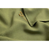 Pure Washed Linen Duvet Cover, Olive Green