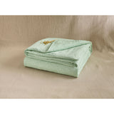 Pure Washed Linen Duvet Cover, Pea Green Stripe