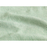 Pure Washed Linen Duvet Cover, Pea Green Stripe