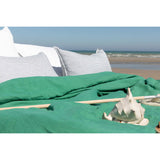 Pure Washed Linen Duvet Cover, Pea Green