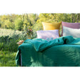 Pure Washed Linen Duvet Cover, Pea Green