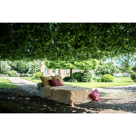 Pure Washed Linen Duvet Cover, Peach