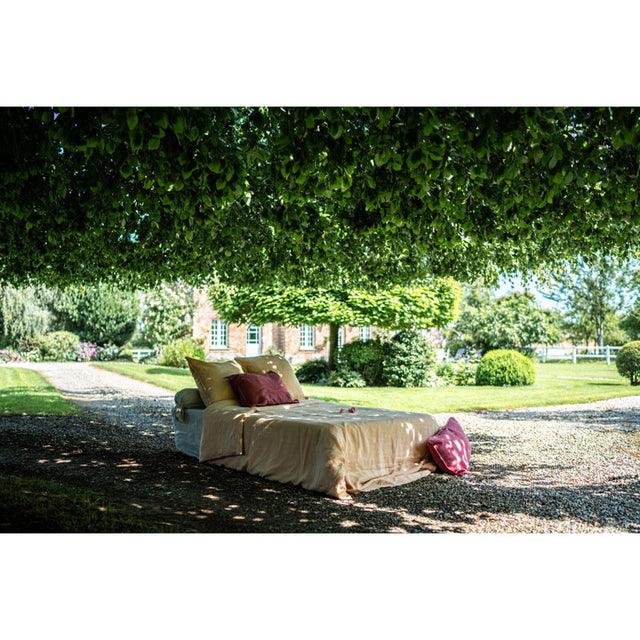 Pure Washed Linen Duvet Cover, Peach