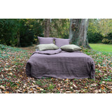 Pure Washed Linen Duvet Cover, Plum
