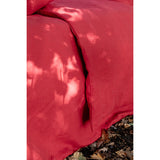 Pure Washed Linen Duvet Cover, Redcurrant