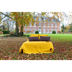 Pure Washed Linen Duvet Cover, Saffron