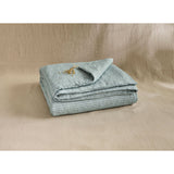 Pure Washed Linen Duvet Cover, Slate Blue Stripe