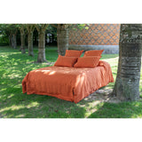 Pure Washed Linen Duvet Cover, Terracotta Tile