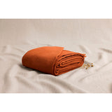 Pure Washed Linen Duvet Cover, Terracotta Tile