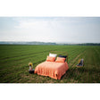 Pure Washed Linen Duvet Cover, Two-Tone Apricot