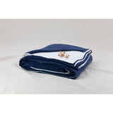 Pure Washed Linen Duvet Cover, Two-Tone Midnight Blue