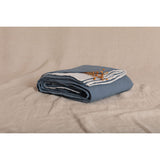 Pure Washed Linen Duvet Cover, Two-Tone Slate Blue